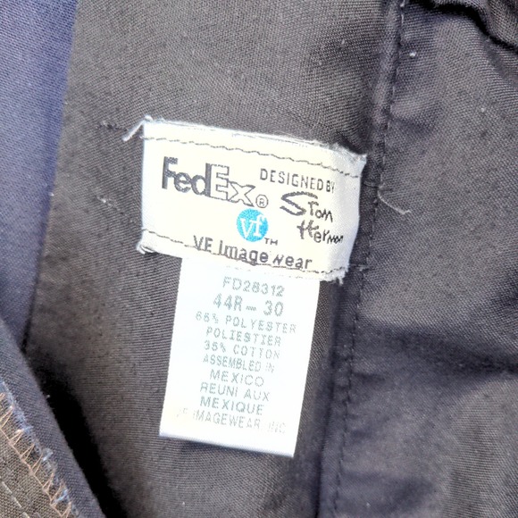 FedEx Stan Herman Men's Reflective Work Pants Blue Size 36x29 Uniform - Picture 11 of 11